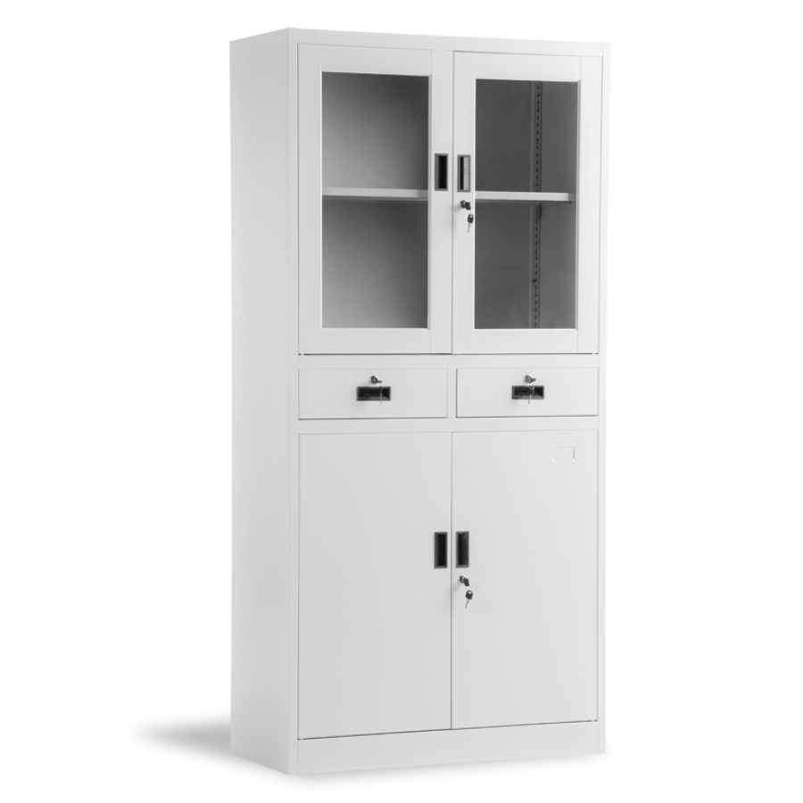 Метален шкаф Carmen CR 1247 JZ - сив